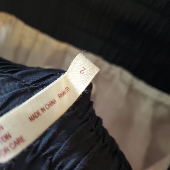 Maeve Anthropologie Dress Womens 2 Fit Flare Backless Smocked Floral‎ Halter - Picture 10 of 13